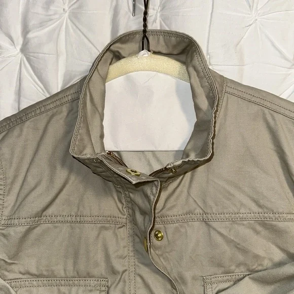 J. Crew Resin-coated twill field jacket Khaki - Picture 6 of 6
